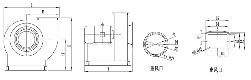 HKZ系列中壓離心通風(fēng)機